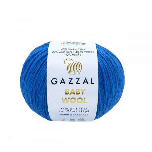 Пряжа Газзал Бейби Вул (Gazzal Baby Wool) 802 тёмно-синий