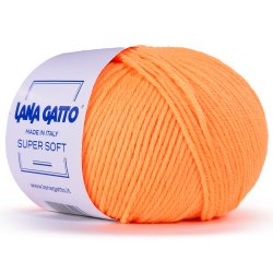 Пряжа Лана Гатто Супер Софт (Lana Gatto Super Soft) 14472 апельсин