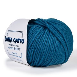Пряжа Лана Гатто Макси Софт (Lana Gatto Maxi Soft) 14636 морская волна