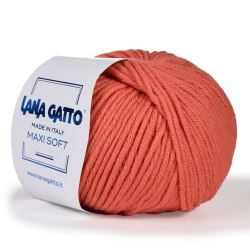 Пряжа Лана Гатто Макси Софт (Lana Gatto Maxi Soft) 14419 коралловый