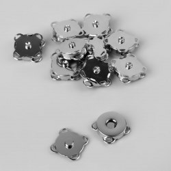 Кнопка магнитная пришивная, d = 14 мм, цвет серебряный арт. 4685589