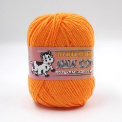 Пряжа Колор Сити Милк Коттон (Color City Milk Cotton) 50 оранжевый