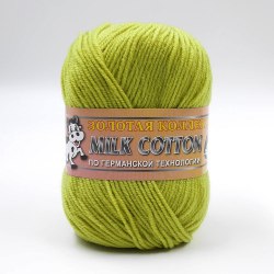 Пряжа Колор Сити Милк Коттон (Color City Milk Cotton) 45 оливковый