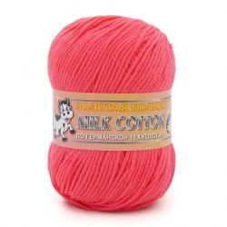 Пряжа Колор Сити Милк Коттон (Color City Milk Cotton) 24 коралловый