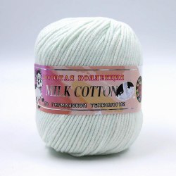 Пряжа Колор Сити Милк Коттон (Color City Milk Cotton) 036 бледно-мятный