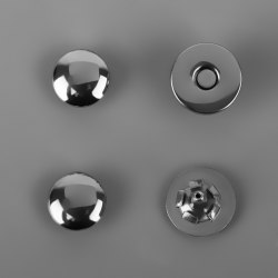 Кнопки установочные, магнитные, d = 14 мм, цвет серебряный арт. 10198306