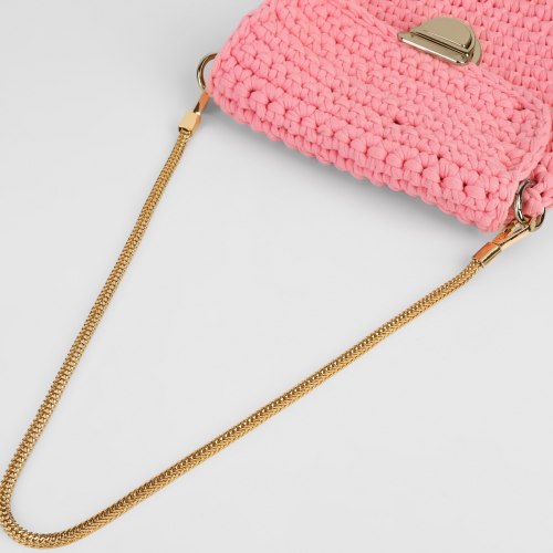 Цепочка для сумки, с карабинами, d = 6 мм, 60 см, цвет золотой арт.