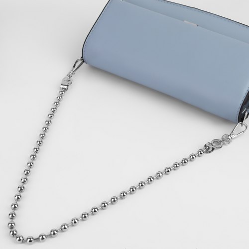 Цепочка для сумки, с карабинами, d = 8 мм, 60 см, цвет серебряный арт. 9898289