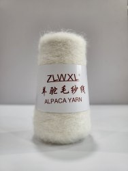 Пряжа Альпака (Alpaca Yarn) цвет 8001 белый