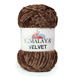Пряжа Гималая Вельвет (Himalaya Velvet) 90066 коричневый