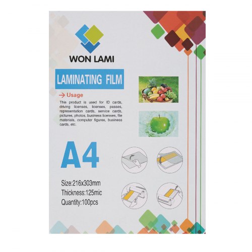 Пленка для ламинирования A4, 125 микрон (100 листов) Won Lami