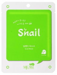 Маска тканевая для лица улиточная MIJIN MJ on Snail mask pack 22гр