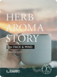 Маска экстрактом бергамота с Эффектом ароматерапии L.SANIC Herb Aroma Story Bergamot Relaxing Mask Sheet 25мл