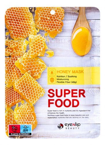 Тканевая маска для лица с экстрактом меда EYENLIP Super Food Honey Mask 23мл