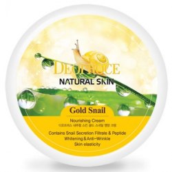 Питательный крем с золотом и муцином улитки DEOPROCE Natural Skin Gold Snail Nourishing Cream 100мл