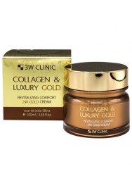 Омолаживающий крем для лица с коллагеном и коллоидным золотом 3W Clinic Collagen & Luxury Gold Cream 100г