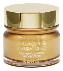 Омолаживающий крем для лица с коллагеном и коллоидным золотом 3W Clinic Collagen & Luxury Gold Cream 100г