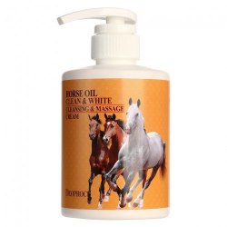 Очищающий массажный крем с лошадиным жиром DEOPROCE Clean & White Cleansing & Massage Cream Horse Oil 430g