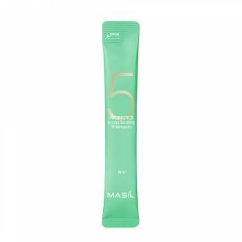 Миниатюра глубокоочищающего шампуня MASIL 5 Probiotics Scalp Scaling Shampoo 8мл