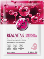 Маска тканевая с комплексом витаминов Enough Real Vita 8 Complex Pro Bright Up Mask, 25 г