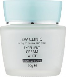 Крем для лица осветляющий 3W Clinic Excellent White Cream 50г