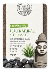 Маска для лица успокаивающая WELCOS Jeju Natural Aloe Mask Soothing & Moisture 20г