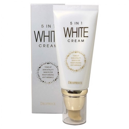 Многофункциональный осветляющий крем для лица 5 In 1 DEOPROCE White Cream 50г