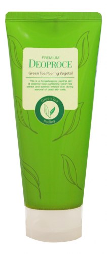 Гель-скатка для лица на основе зеленого чая DEOPROCE Premium Green Tea Peeling Vegetal 170г