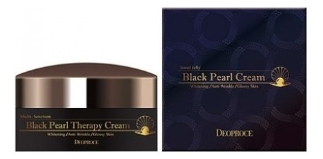 Крем для лица с черным жемчугом антивозрастной DEOPROCE Black Pearl Therapy Cream 100г