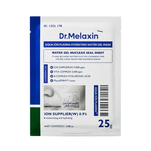 Маска тканевая для лица с аква-ионной плазмой Dr.Melaxin Aqua Ion Plasma Water Gel Mask
