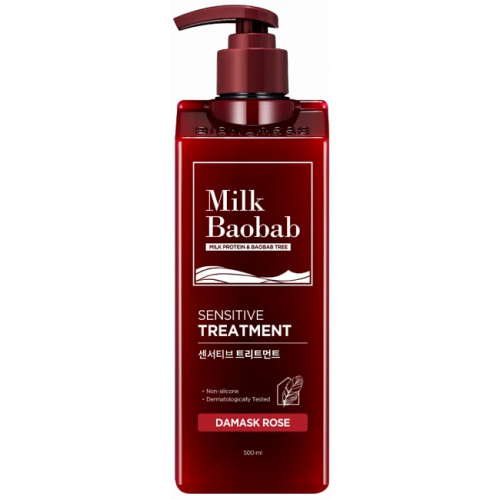 Бальзам для волос с ароматом дамасской розы Milk Baobab Sensitive Treatment Damask Rose 500ml