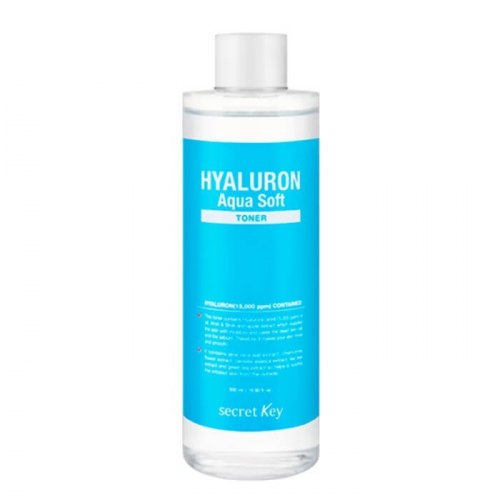 Гиалуроновый тонер для лица с отшелушивающим эффектом SECRET KEY Hyaluron Aqua Soft Toner 500мл