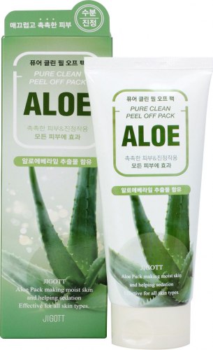 Пилинг-маска пленочная для лица АЛОЭ JIGOTT ALOE Pure Clean Peel Off Pack, 180 мл
