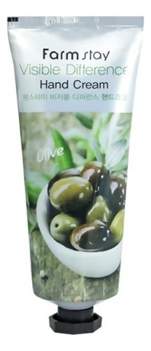 Крем для рук с экстрактом оливы FARM STAY Visible Difference Hand Cream Olive 100г