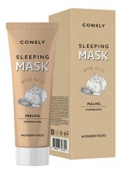Ночная обновляющая пилинг-маска для лица с экстрактами тыквы и семян чиа CONSLY Wonder Food Peeling Sleeping Mask 50мл