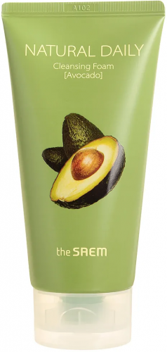 Пенка для умывания с авокадо THE SAEM Natural Daily Cleansing Foam Avocado, 150 мл