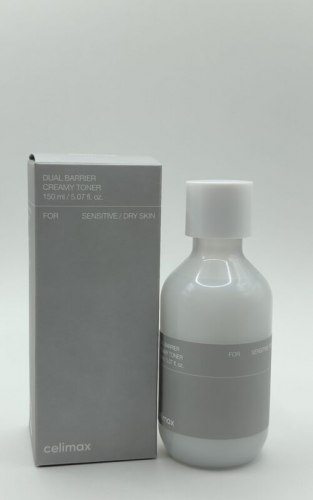 Тонер для лица кремовый с комплексом церамидов CELIMAX Dual Barrier Creamy Toner 150ml
