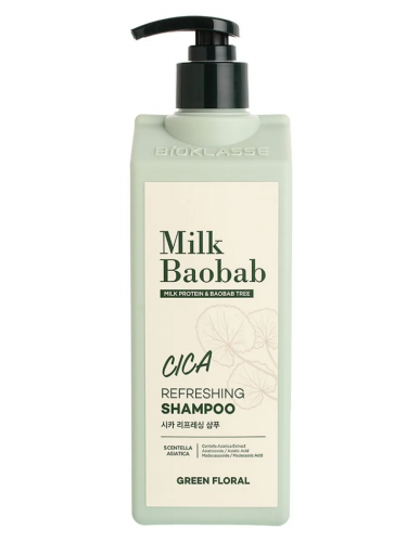 Шампунь для волос освежающий с центеллой азиатской Milk Baobab Cica Refreshing Shampoo 500ml