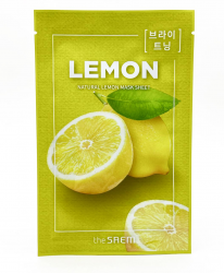 Тканевая маска с экстрактом лимона THE SAEM Natural Lemon Mask Sheet, 21 мл