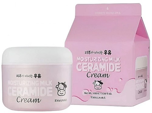 Увлажняющий крем для лица с церамидами WELCOS Moisturizing Milk Ceramide Cream 100мл