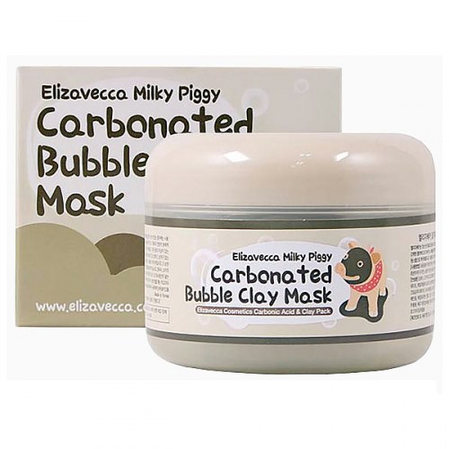 Маска для лица глиняно-пузырьковая ELIZAVECCA Carbonated Bubble Clay Mask 100гр