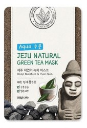 Маска для лица успокаивающая WELCOS Jeju Natural Green Tea Mask 20г