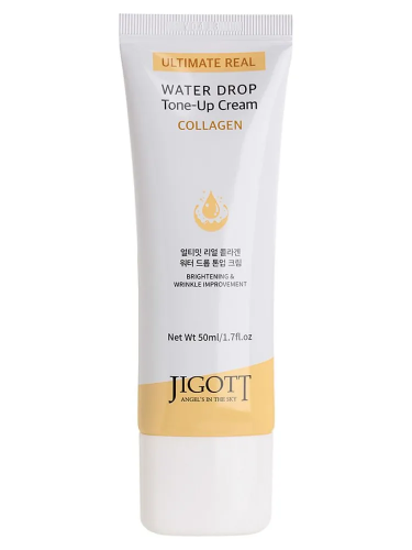 Collagen Крем для лица антивозрастной с коллагеном JIGOTT Ultimate Real Collagen Water Drop Tone Up Cream, 50ml