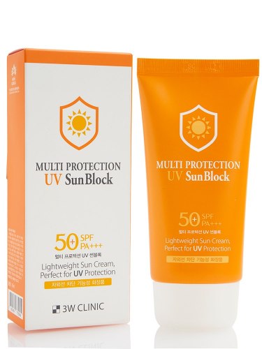 Солнцезащитный крем 3W Clinic Multi Protection UV Sun Block SPF50+ PA+++ 70мл