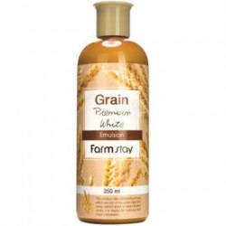 Выравнивающая эмульсия для лица с экстрактом ростков пшеницы FARM STAY Grain Premium White Emulsion 350мл