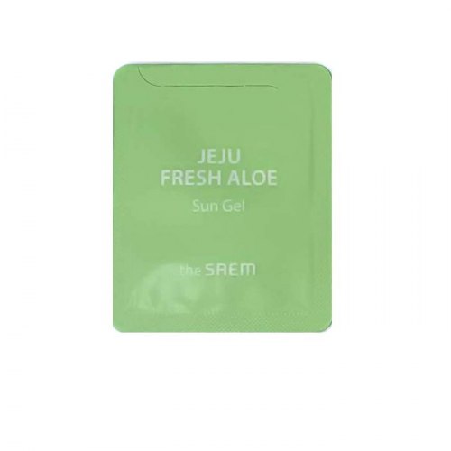 Солнцезащитный гель с алое THE SAEM Jeju fresh aloe sun gel spf 50+pa+++ 1мл пробник