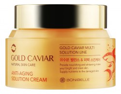 Антивозрастной крем для лица с экстрактом икры Enough Bonibelle Gold Caviar Anti-Aging Solution Cream 80мл