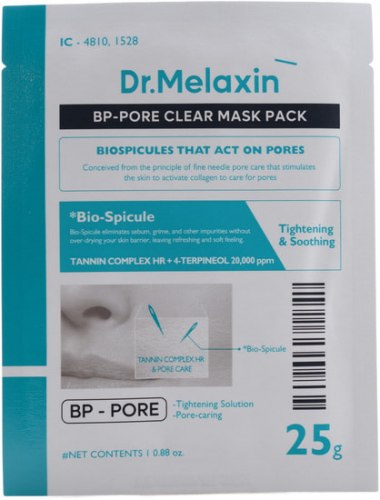 Маска тканевая для лица с биоспикулами для ухода за порами Dr.Melaxin BP Pore Clear Facial Mask