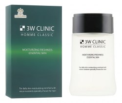 Освежающий тоник для лица 3W Clinic Homme Classic Moisturizing Freshness Essential Skin 150мл