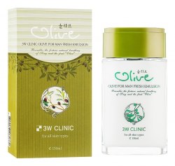 Освежающий тоник для лица с экстрактом оливы 3W Clinic Olive For Man Fresh Skin 150мл